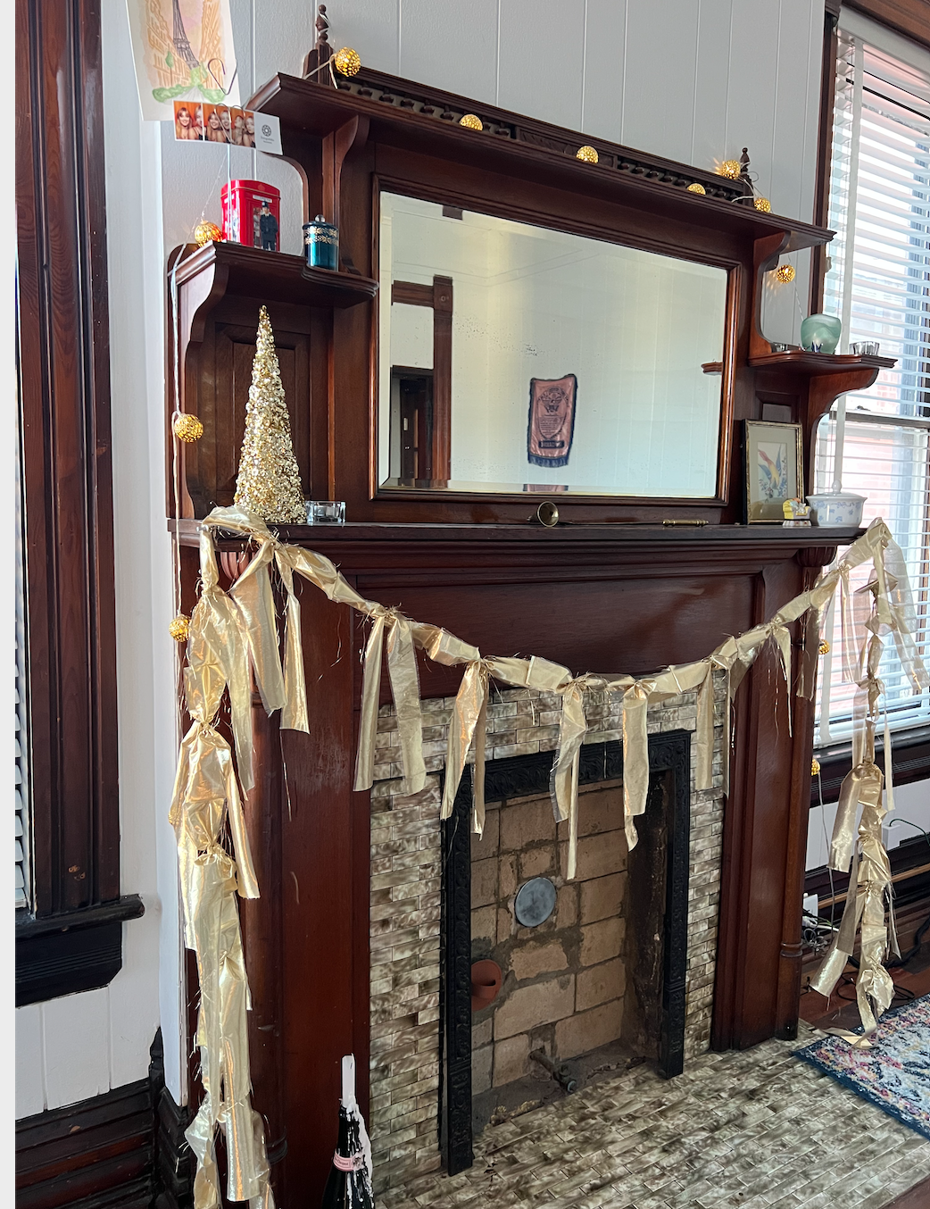 diy Christmas decor: how to make bow garland